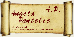 Angela Pantelić vizit kartica
